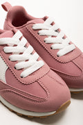 Retro Low Trainers Pink (2)