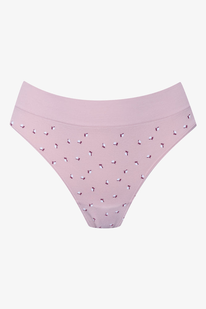 3 Pack Floral Seamfree Thongs Pink (1)