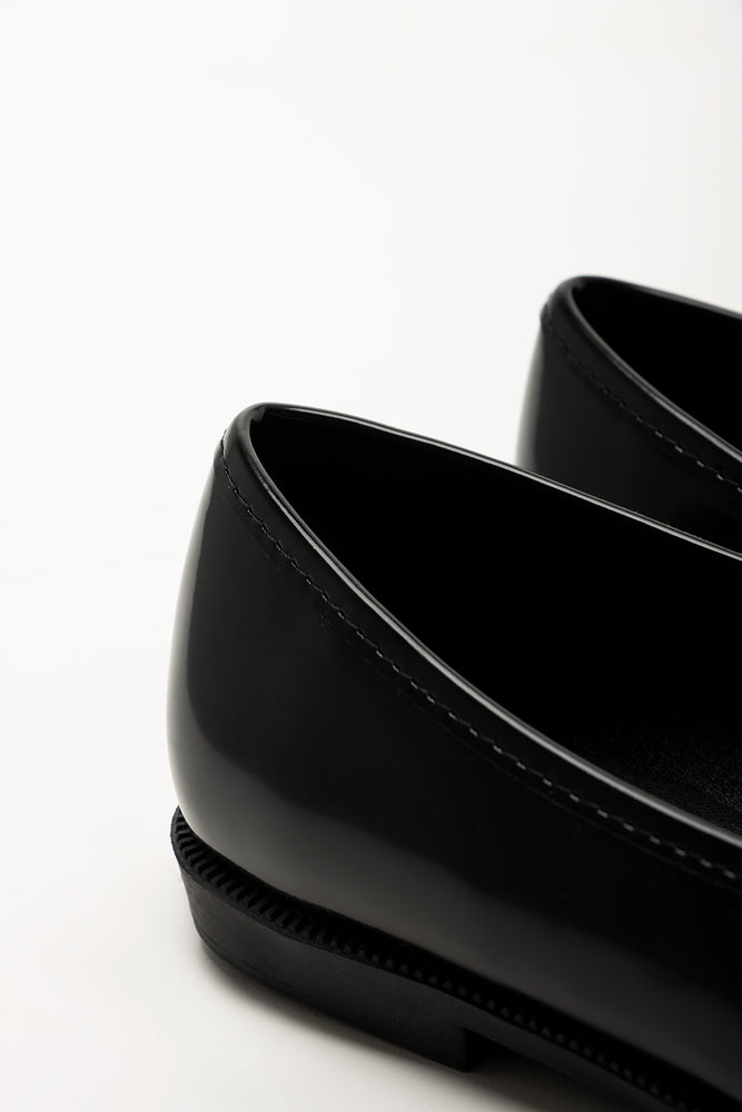 Gold Trim Loafers Black (3)