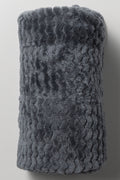 Textured Throw Dark Grey