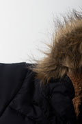 Hooded Puffer Coat Black (1)