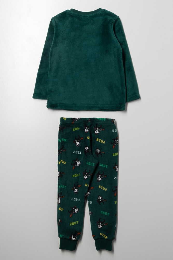 Bokkie Fleece Pyjamas Green (2)