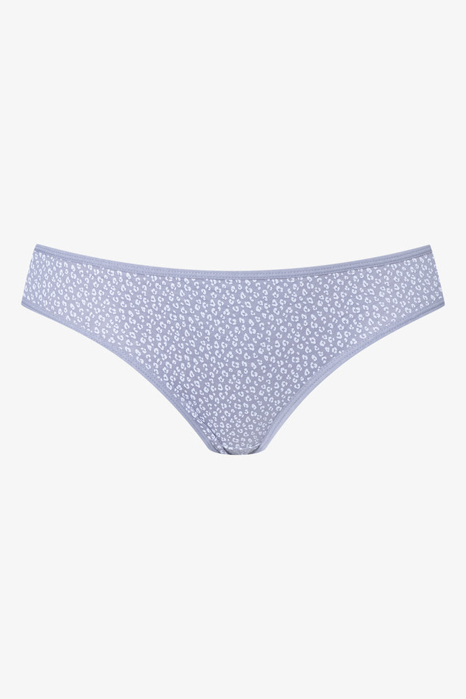 3 Pack Animal Print Bikini Panties Grey (3)