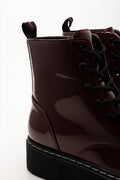Combat Boots Burgundy (3)