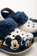 Fur Clogs Navy (2)