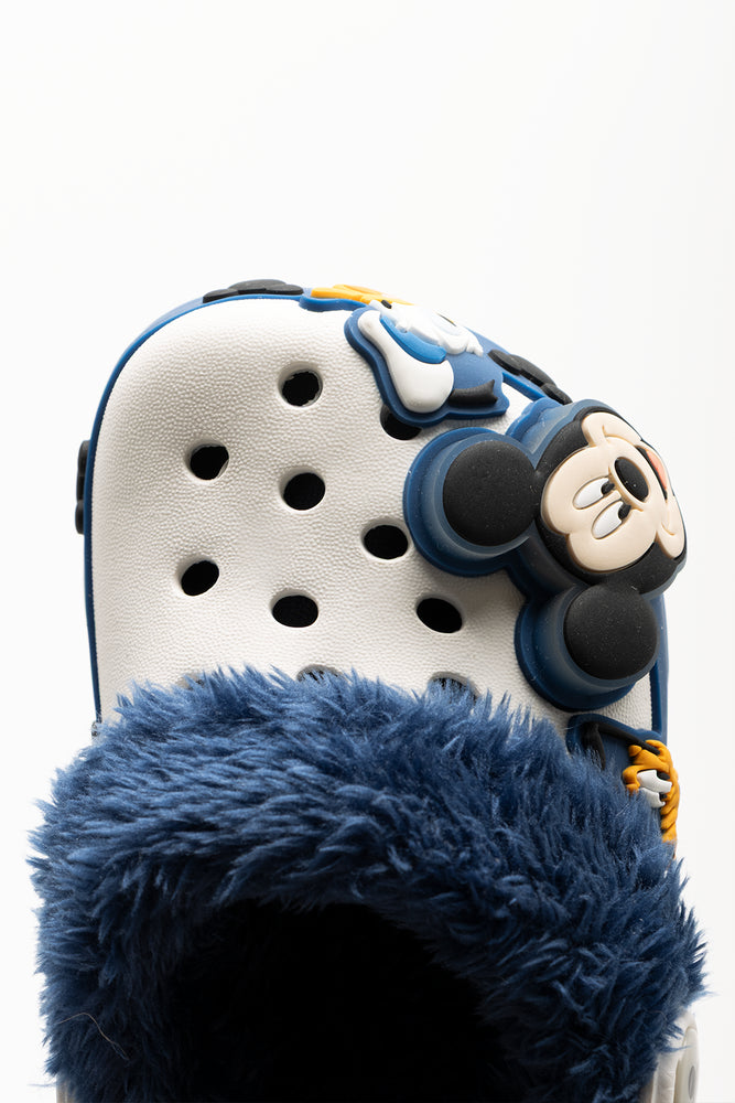 Fur Clogs Navy (5)