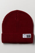 Ribbed Beanie Red