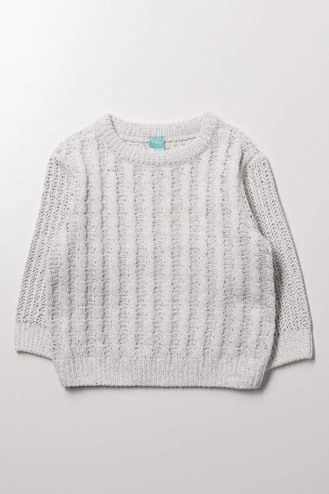 Cable Knit Jersey Natural