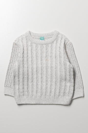 Cable Knit Jersey Natural
