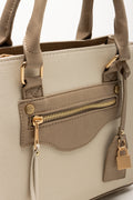 Mini Handbag With Pocket Detail Natural (3)