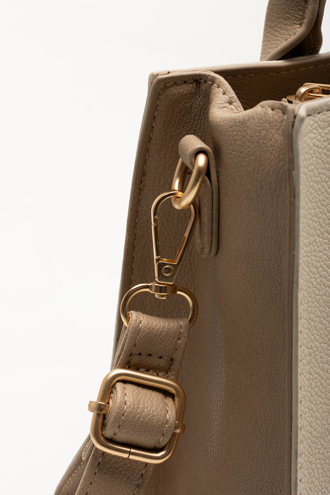 Mini Handbag With Pocket Detail Natural | Bags & Wallets | Ackermans