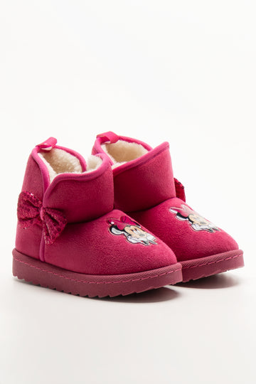 Minnie Mouse Comfy Boots Pink