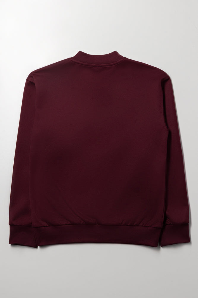 Zip Through Tracktop Burgundy (2)
