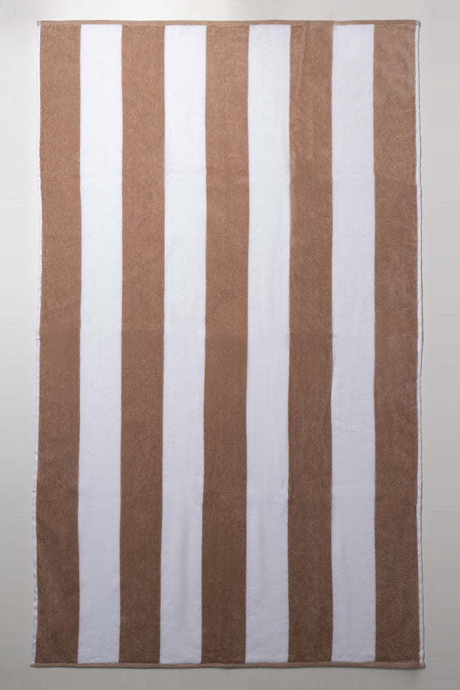 Stripe Bath Sheet Natural
