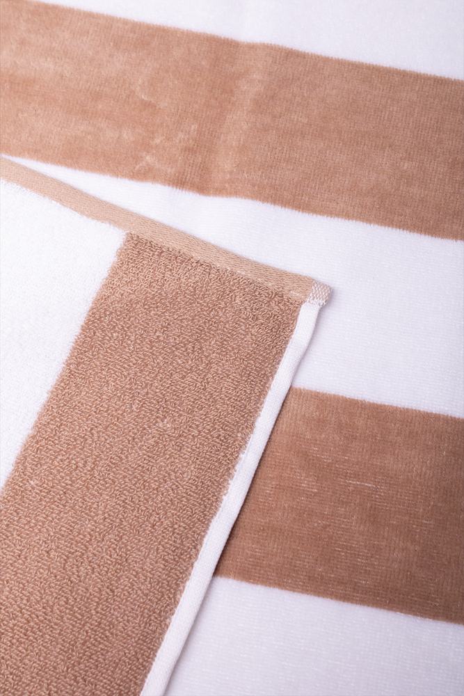 Stripe Bath Sheet Natural