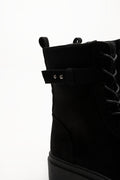 Chunky Lace Up Boots Black (3)