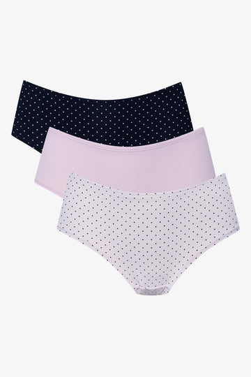 3 Pack Boyleg Panties Multicolour