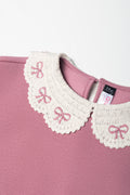 Crochet Collar Tracktop Pink (1)