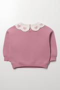 Crochet Collar Tracktop Pink (2)