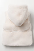 Fur Sleeveless Jacket Cream (2)