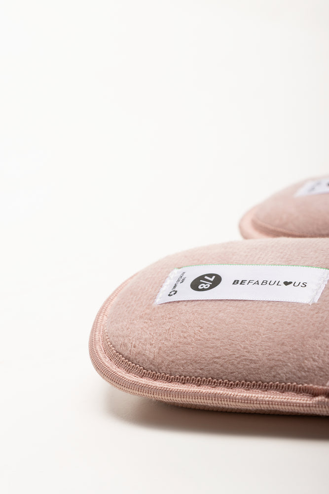 Pearl Trim Slippers Light Pink (3)