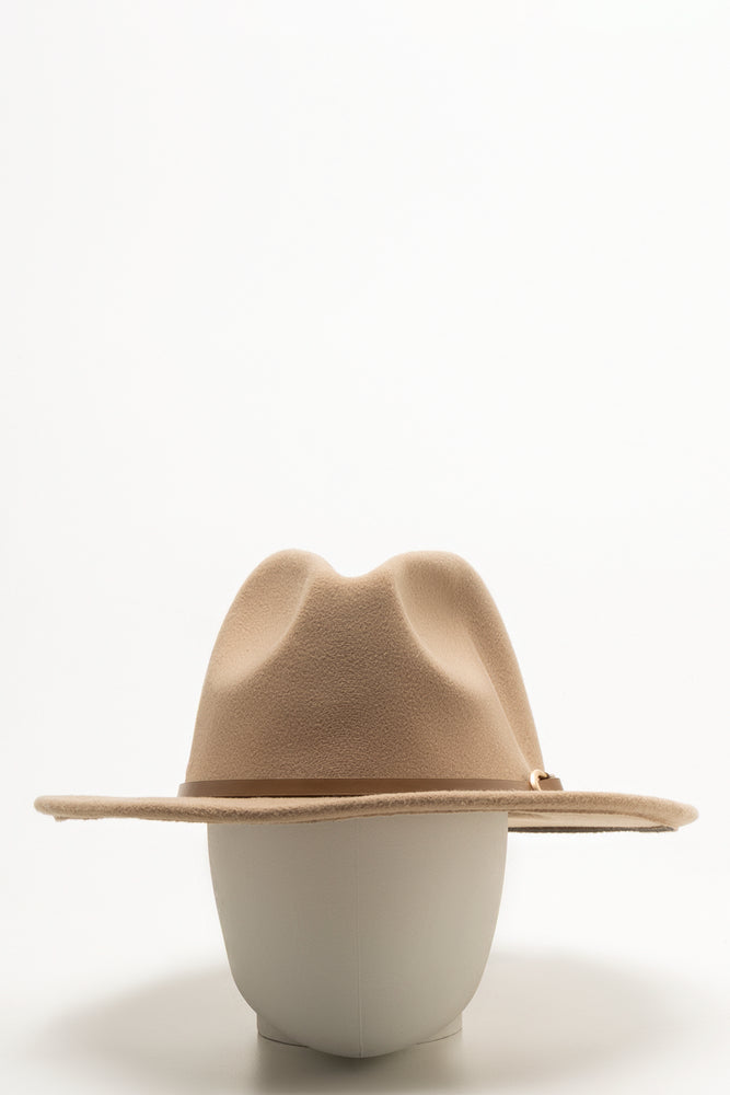Melton Fedora Hat Tan