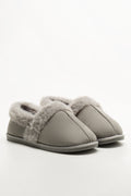 Closed Back Slippers Grey
