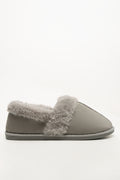 Closed Back Slippers Grey (1)