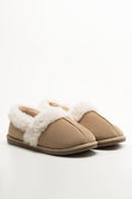 Closed Back Slippers Tan