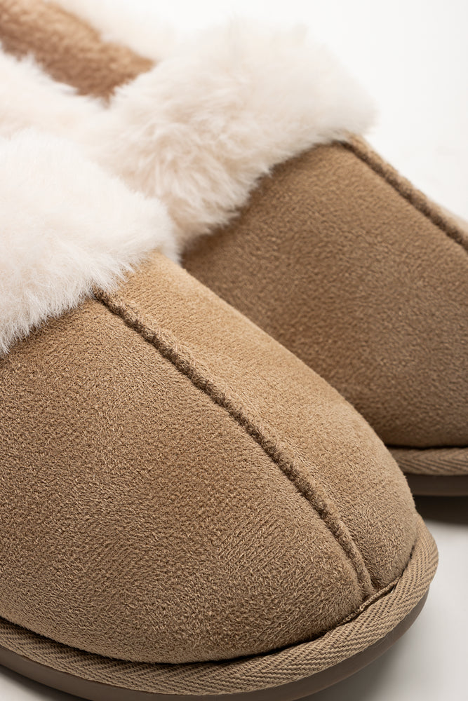 Closed Back Slippers Tan (2)