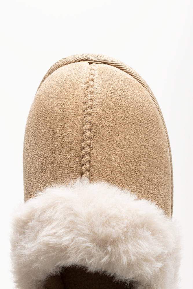Closed Back Slippers Tan (4)