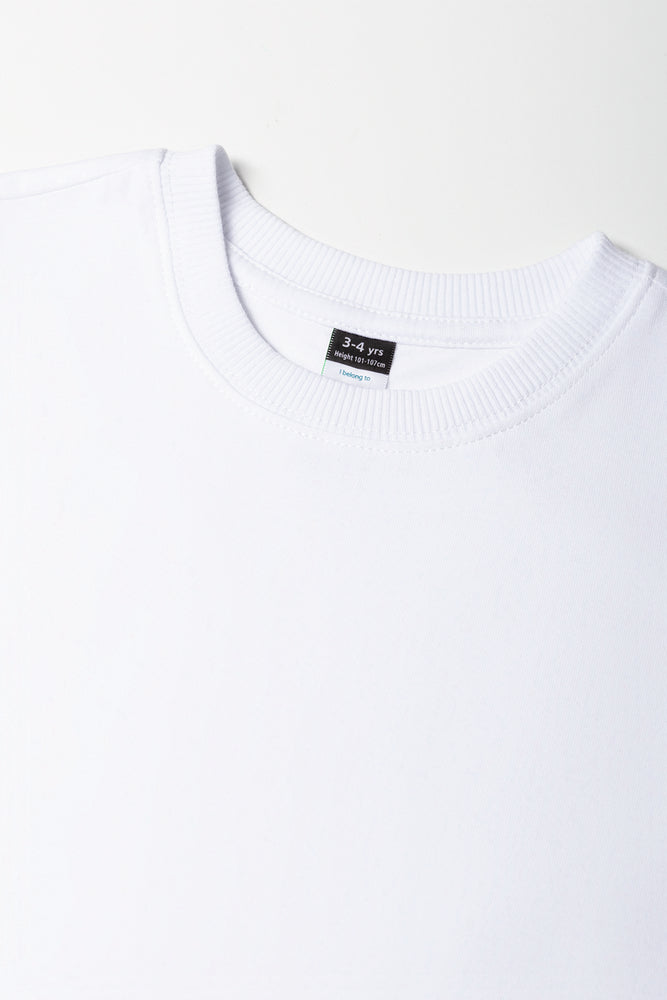 White Crew Neck T-Shirt (1)