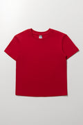 Basic Red Cotton T-Shirt