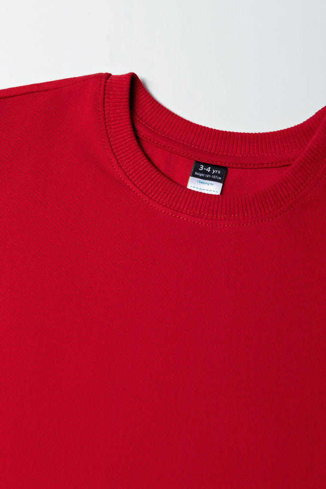 Basic Red Cotton T-Shirt (1)