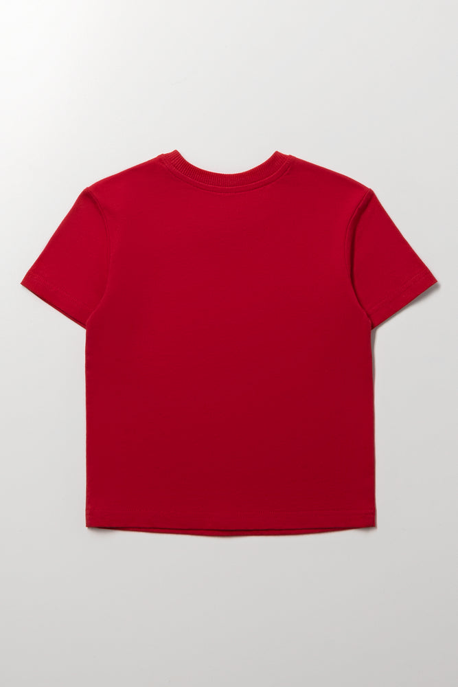 Basic Red Cotton T-Shirt (2)