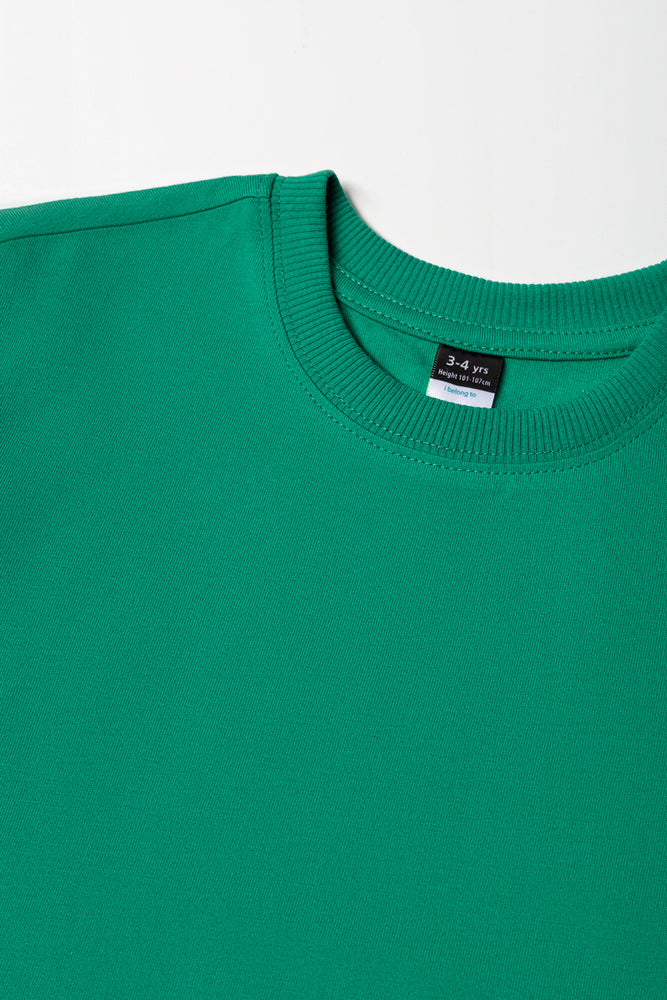 Basic Green Short Sleeve T-Shirt (1)