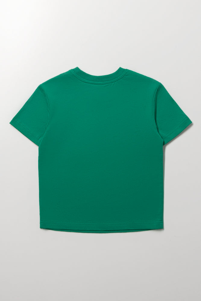 Basic Green Short Sleeve T-Shirt (2)
