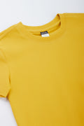 Basic Ochre Short Sleeve T-Shirt (1)