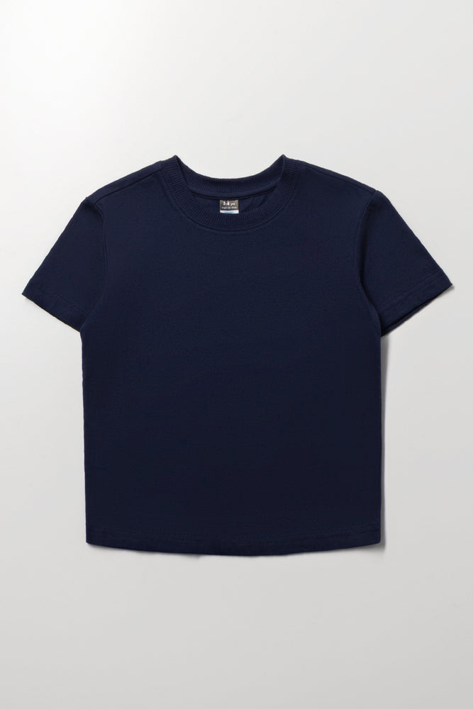 Basic Navy Short Sleeve T-Shirt