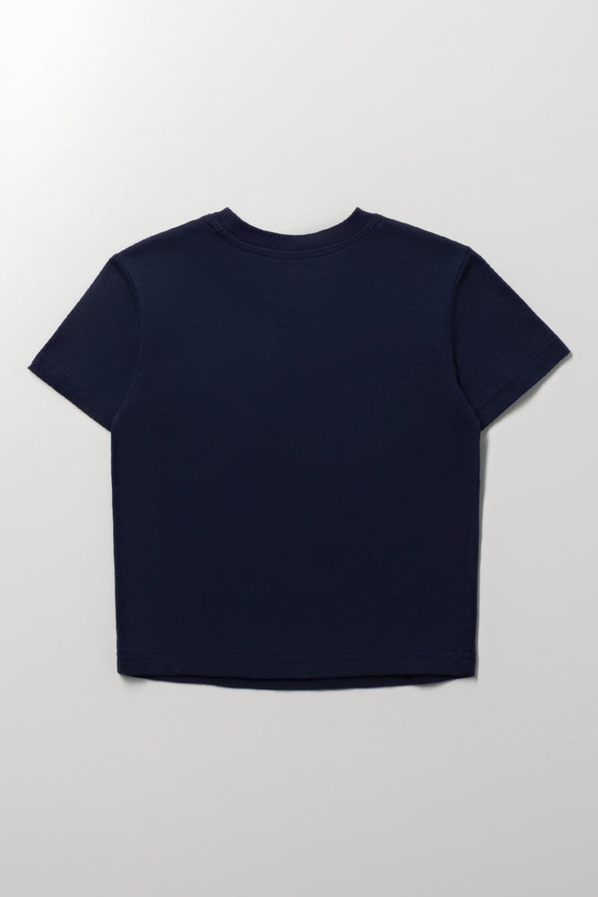 Basic Navy Short Sleeve T-Shirt (2)