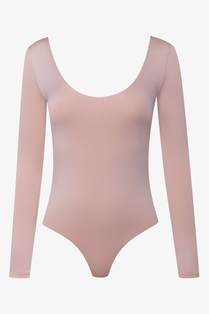 Long Sleeve Bodysuit Tan