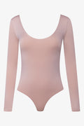 Long Sleeve Bodysuit Tan