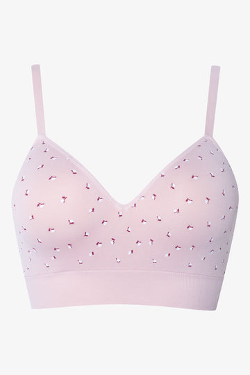 Floral Seamfree Bralette Pink