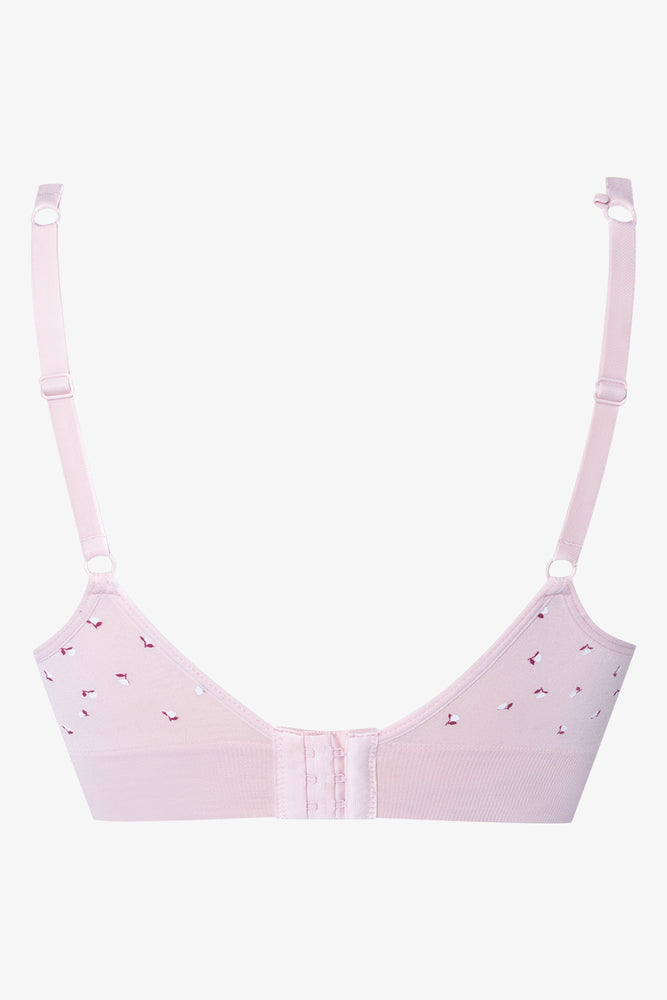 Floral Seamfree Bralette Pink (1)