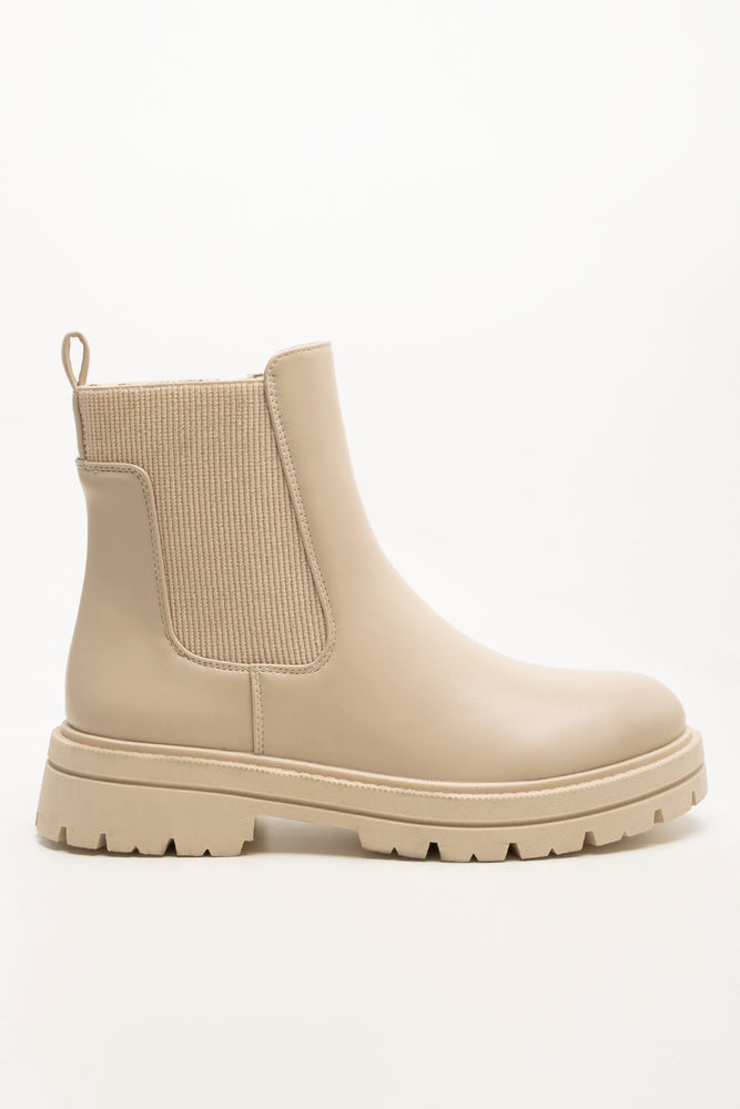 Chunky Chelsea Boots Natural