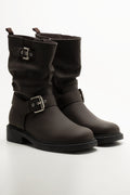 Buckle Boots Brown