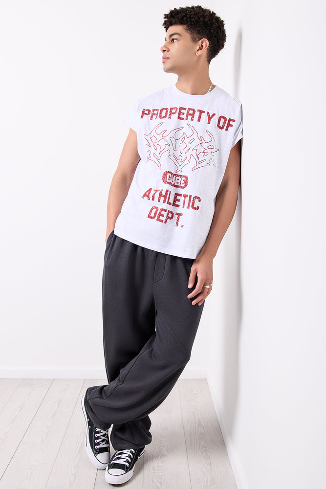 Charcoal Balloon Fit Track Pants