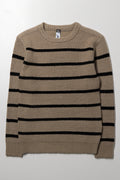 Stripe Crew Neck Jersey Natural