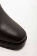 Block Heel Long Boots Brown (2)
