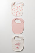 3 Pack Bibs Pink